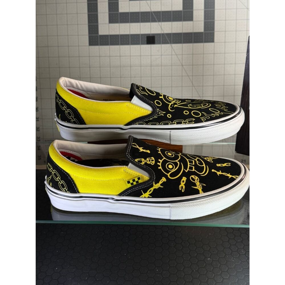 VANS®  |  SPONGEBOB SQUAREPANTS  |  SLIP-ONS  |  MEN:9.5  |  NEW  | - Picture 4 of 14